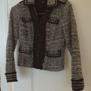 black and white classic jacket